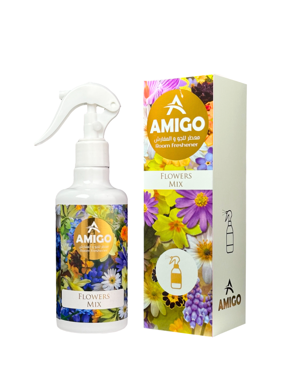 flowers-mix-room-freshener-300ml.jpg معطر الجو أميغو برائحة مزيج الأزهار 300 مل – رذاذ برائحة مزيج الأزهار العطرية التي تضفي لمسة من الانتعاش والجمال على الأجواء